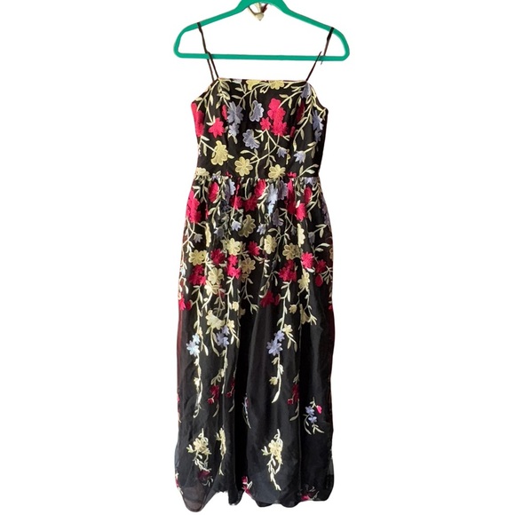 City Studio Black and Red Sleeveless Sundress - Picture 1 of 11